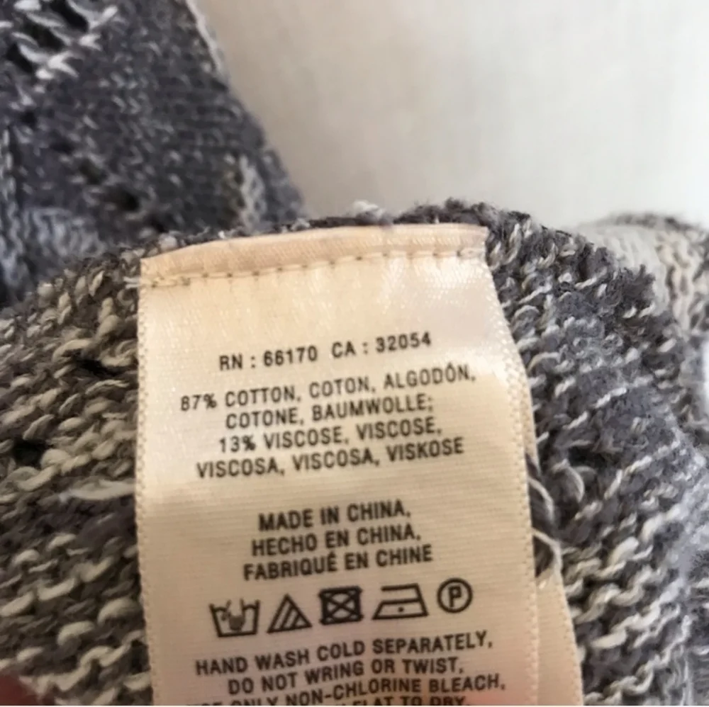 Anthropologie MOTH open cardigan sweater sleeveless gray size XS S MOTH